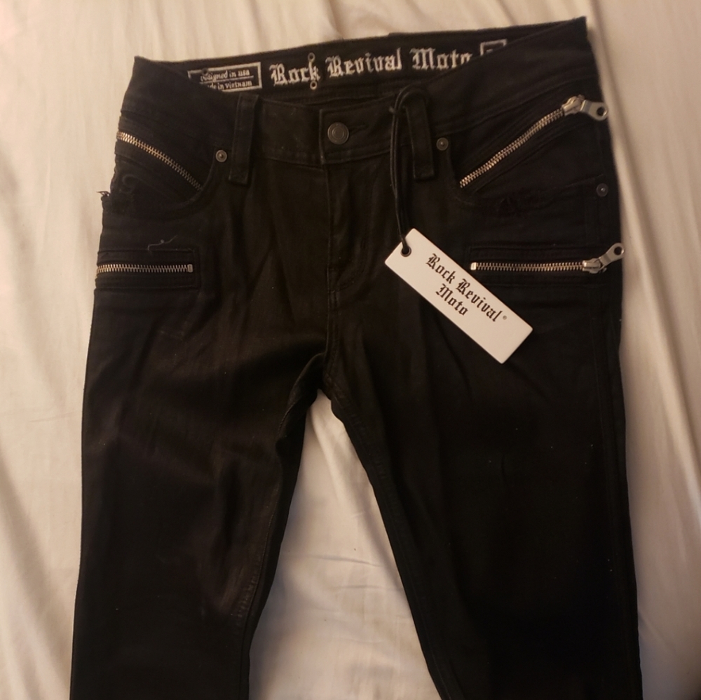 Rock Revival Moto Jeans